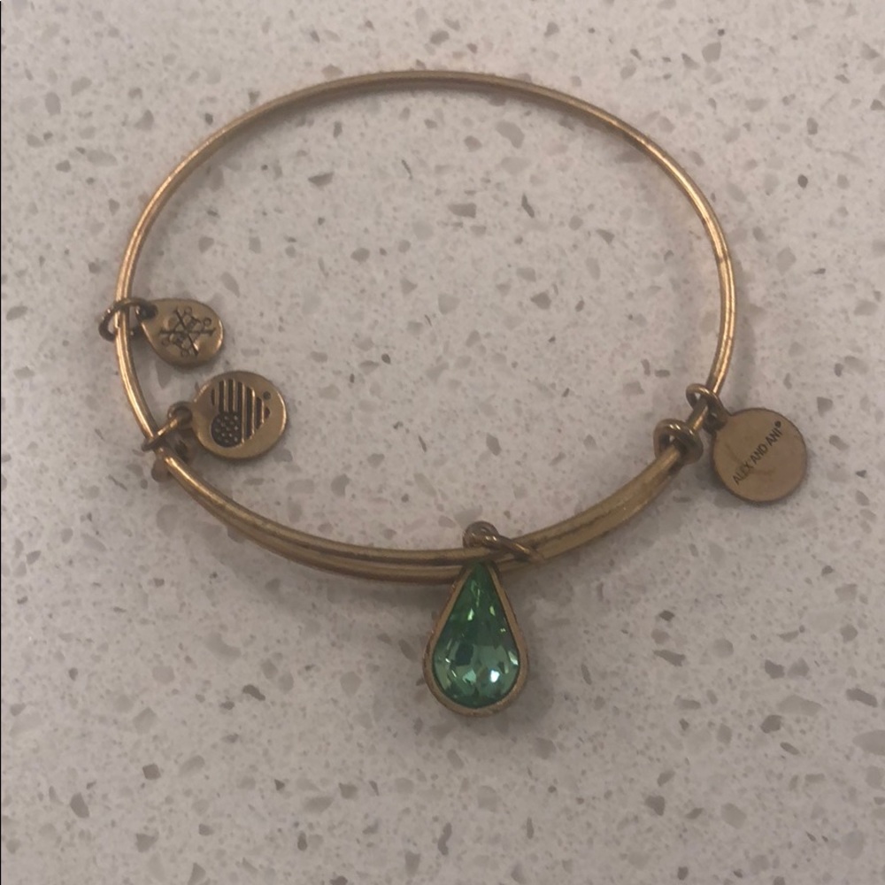 Alex and Ani Peridot Bracelet